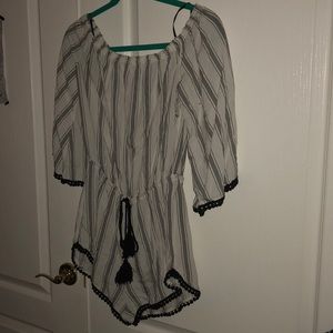 b&w romper from F21